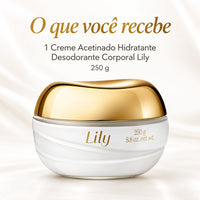 Imagem do Creme Acetinado Hidratante Desodorante Corporal Lily 250G
