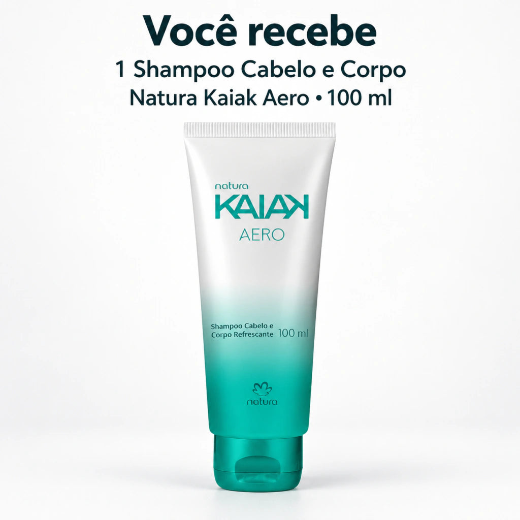 Imagem do Shampoo Cabelo e Corpo Masculino Natura Kaiak Aero 100 ml
