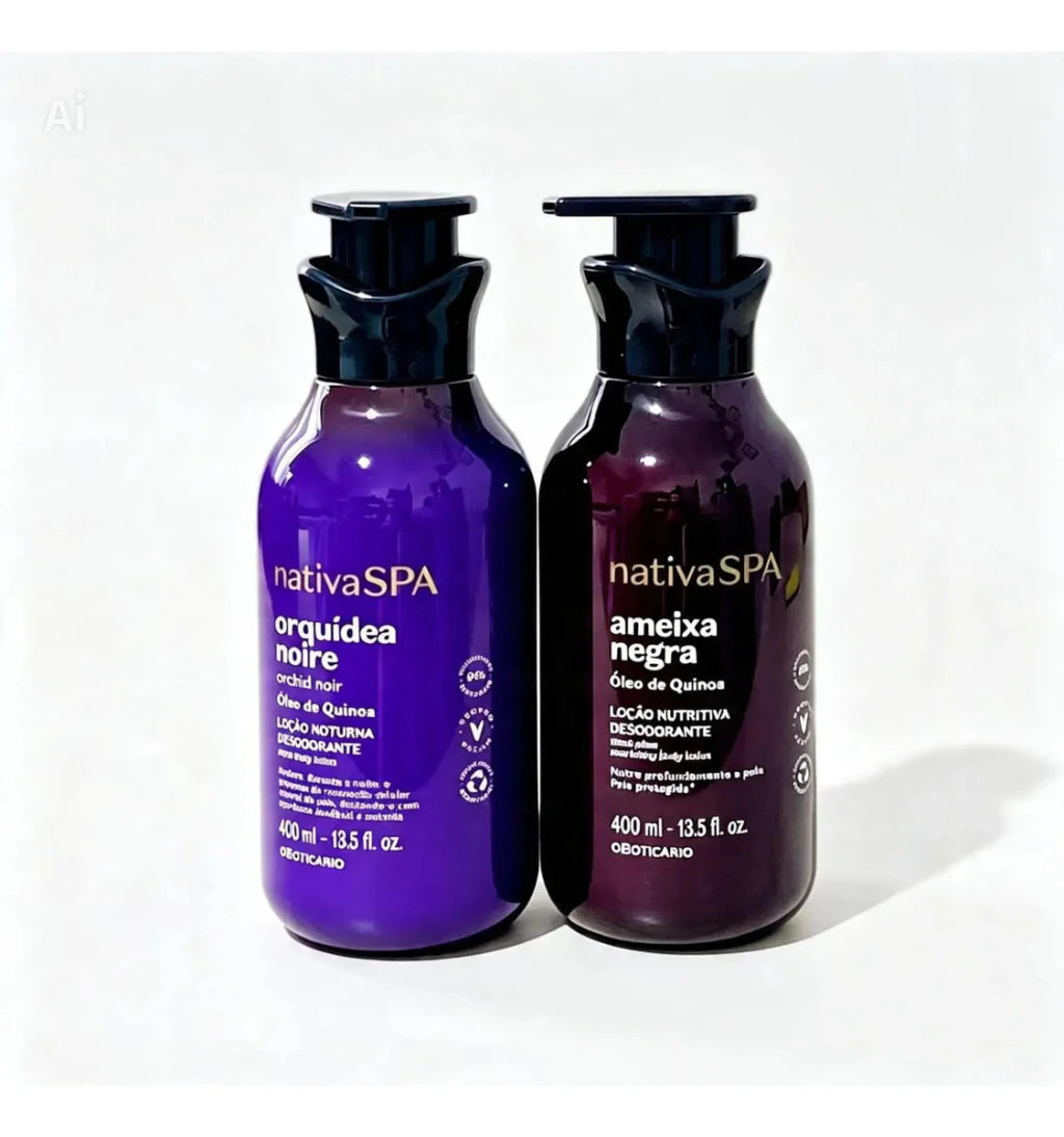 Kit Nativaspa Loção Ameixa Negra + Orquídea Noire Boticário