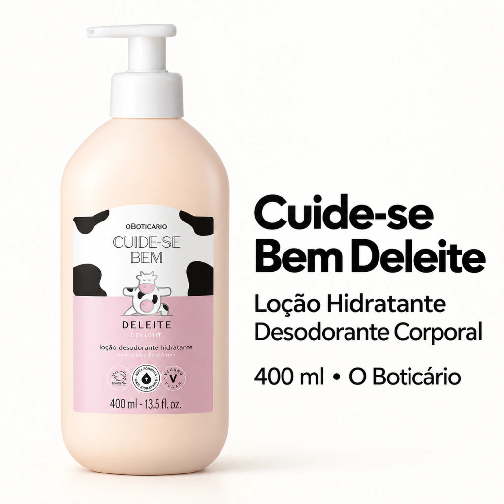 Loção Hidratante Desodorante Corporal Cuide-Se Bem Deleite 400Ml