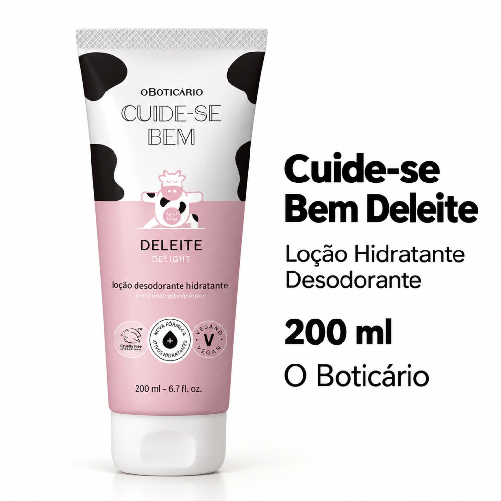 Loção Hidratante Desodorante Cuide-se Bem Deleite 200ml O Boticário