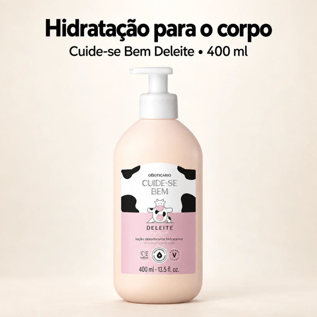 Loção Hidratante Desodorante Corporal Cuide-Se Bem Deleite 400Ml - loja online