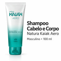 Shampoo Cabelo e Corpo Masculino Natura Kaiak Aero 100 ml