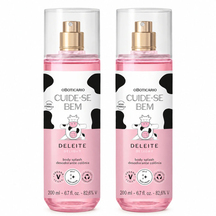 Boticário Body Splash Cuide-se Bem Deleite 200ml (2 Itens) Feminino