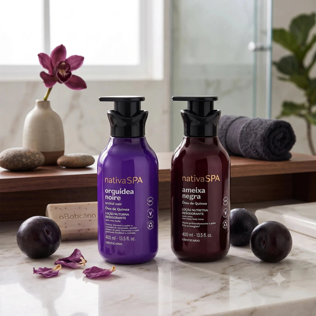 Kit Nativaspa Loção Ameixa Negra + Orquídea Noire Boticário - comprar online