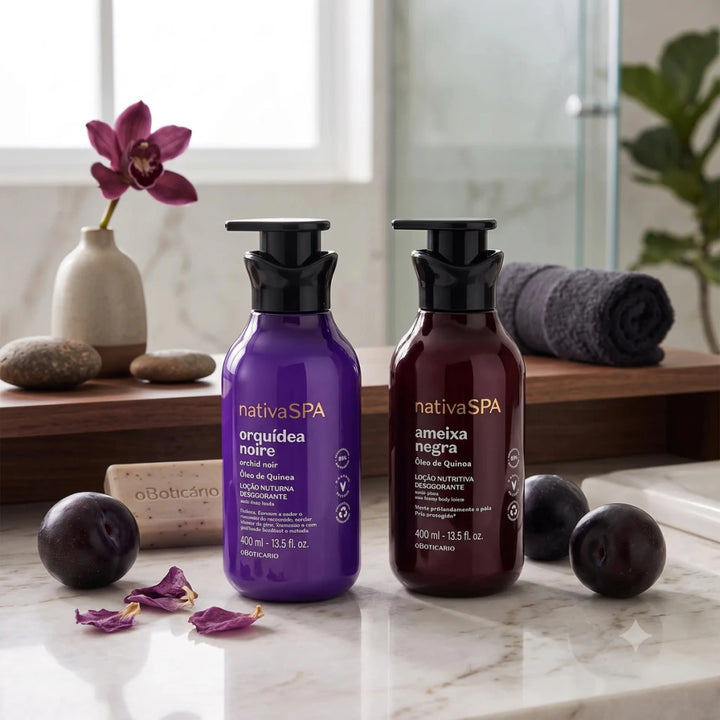 Kit Nativaspa Loção Ameixa Negra + Orquídea Noire Boticário - comprar online