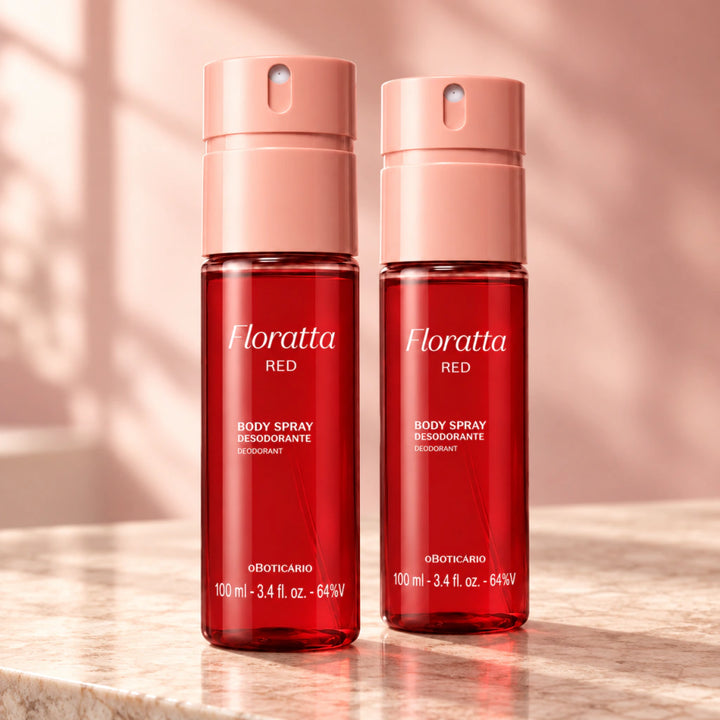 Kit 2 Body Spray Desodorante Floratta Red 100ml O Boticário - comprar online