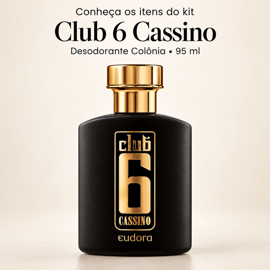Kit Club 6 Cassino + Tradicional Colônia 95ml Eudora na internet