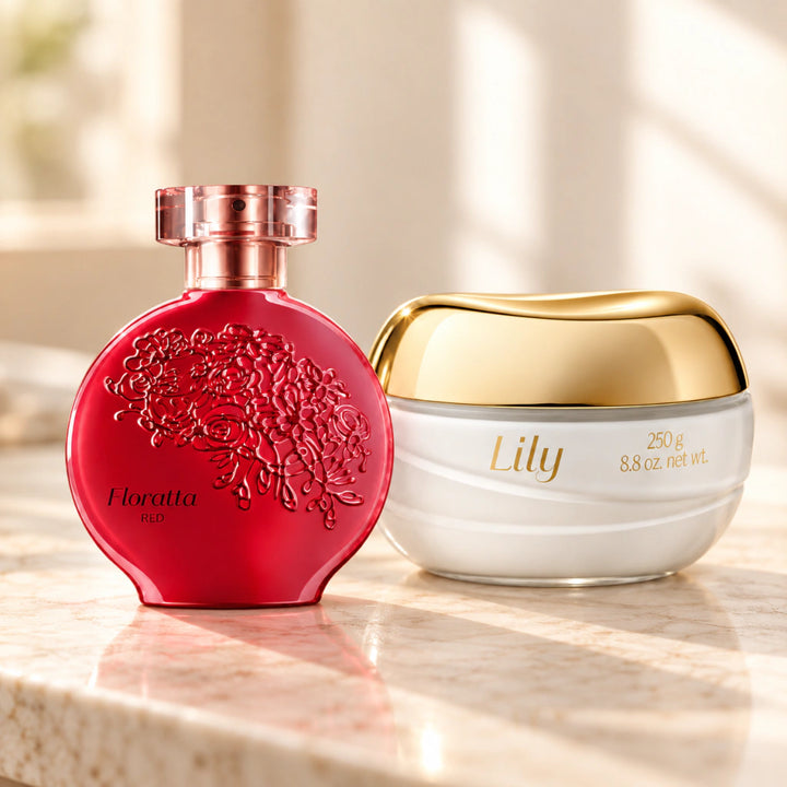 Kit Floratta Red Colônia 75ml + Creme Lily 250g O Boticário - comprar online