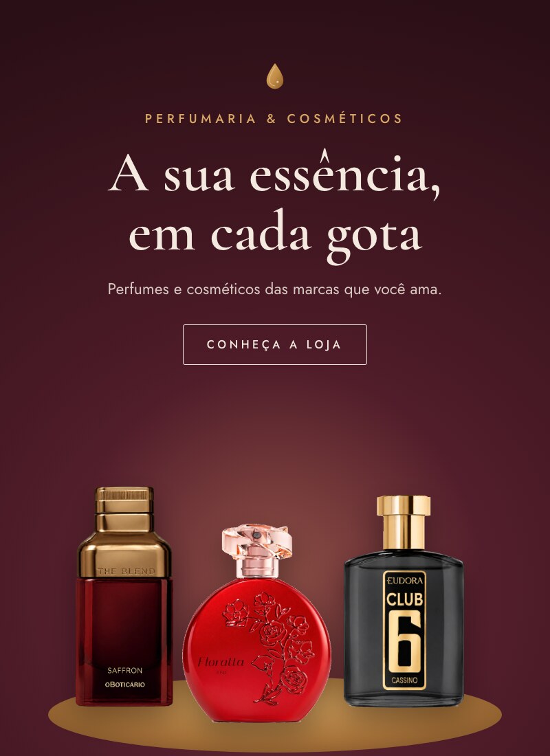 A sua essência, em cada gota — perfumes e cosméticos Âmbara