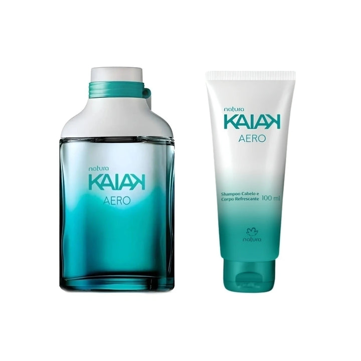 Kit Natura Kaiak Aero Masculino Deo Colônia + Shampoo