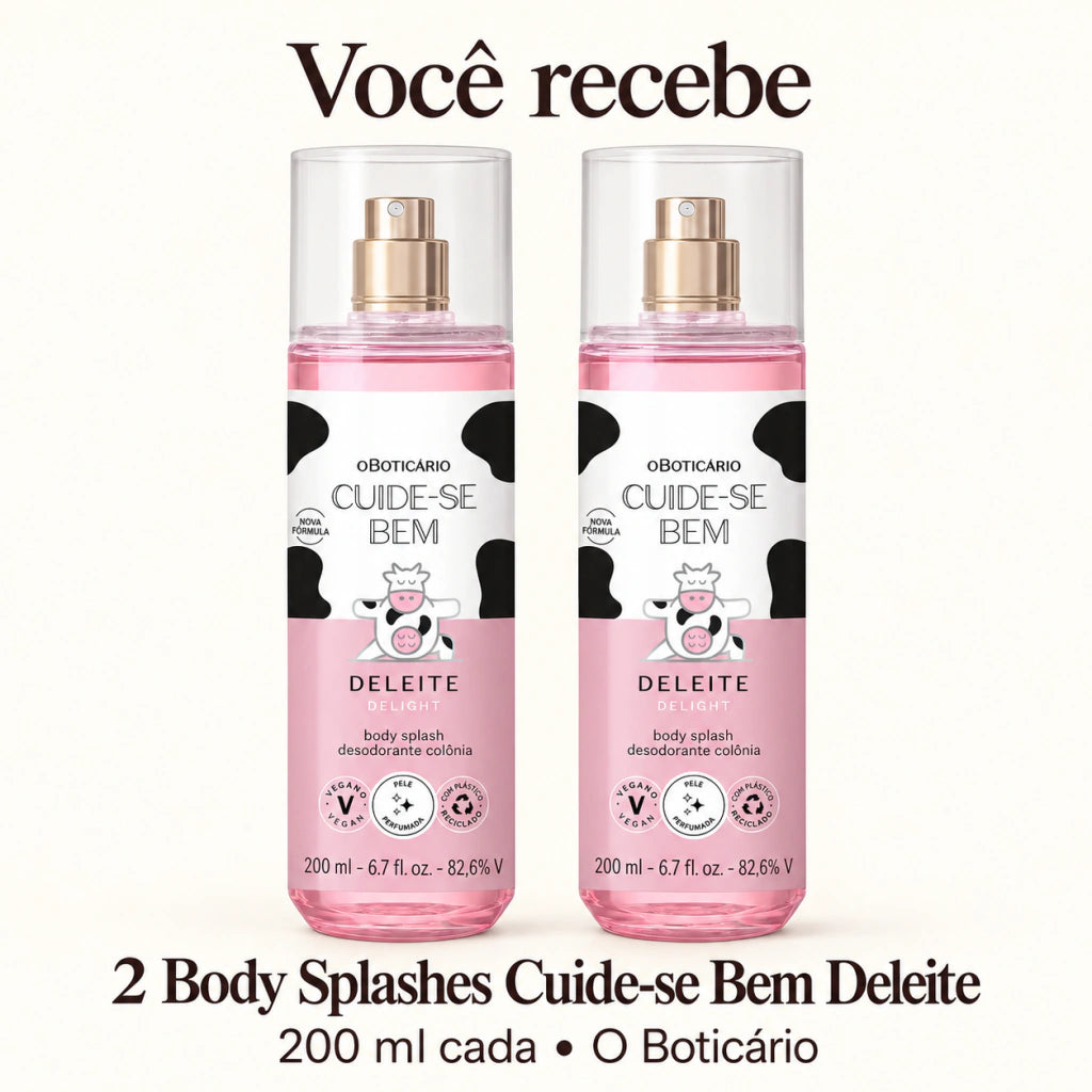 Imagem do Boticário Body Splash Cuide-se Bem Deleite 200ml (2 Itens) Feminino