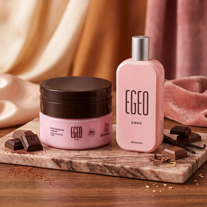 Kit Presente Colônia Egeo Choc + Suflê Hidratante Corporal