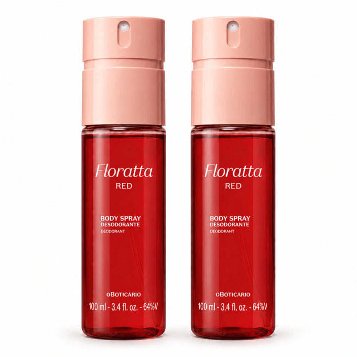 Kit 2 Body Spray Desodorante Floratta Red 100ml O Boticário