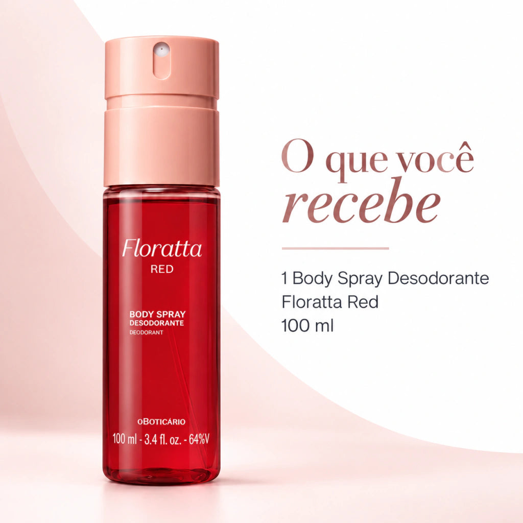 Body Spray Desodorante Floratta Red 100ml - loja online