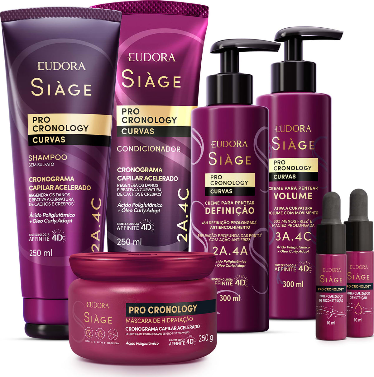 Combo Eudora Siàge Pro Cronology Curvas com 7 itens