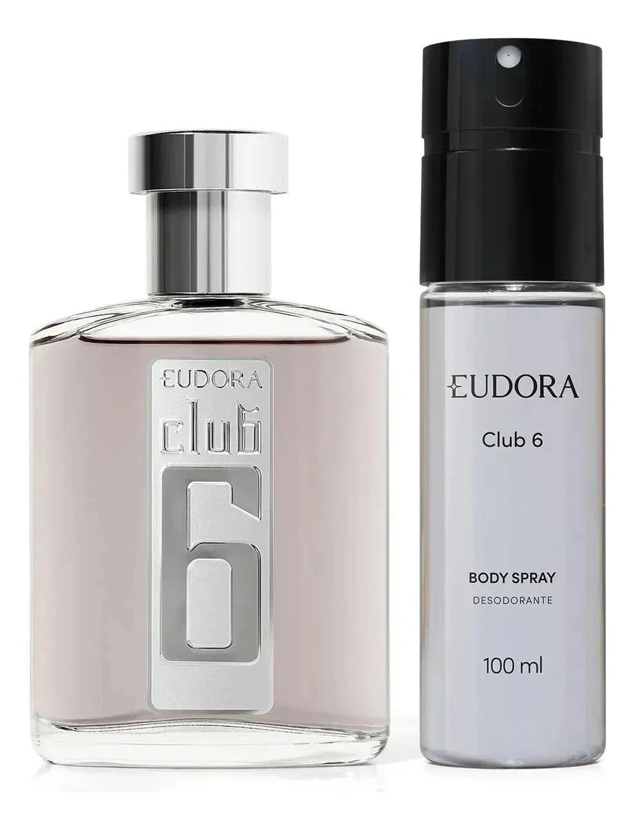 Eudora Club 6 Colônia Masculina + Body Spray